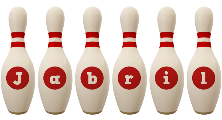 Jabril bowling-pin logo