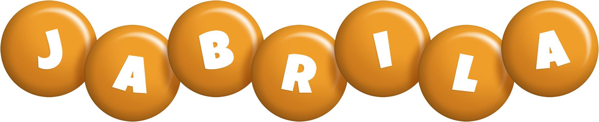 Jabrila candy-orange logo