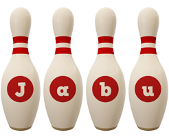 Jabu bowling-pin logo