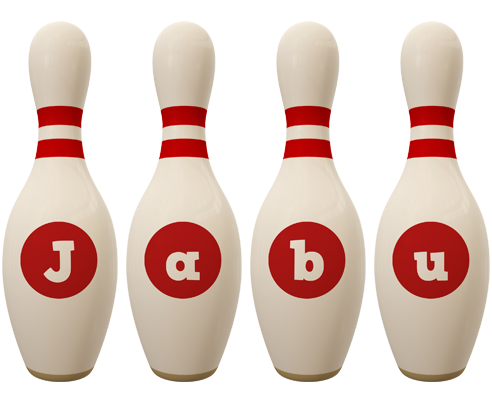 Jabu bowling-pin logo