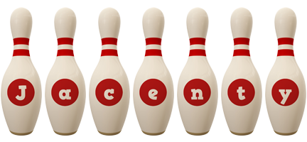 Jacenty bowling-pin logo