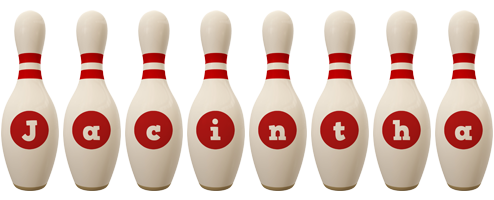 Jacintha bowling-pin logo