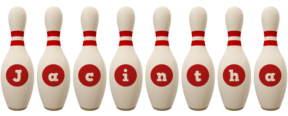 Jacintha bowling-pin logo