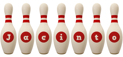 Jacinto bowling-pin logo