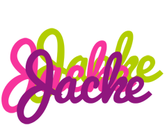 Jacke flowers logo