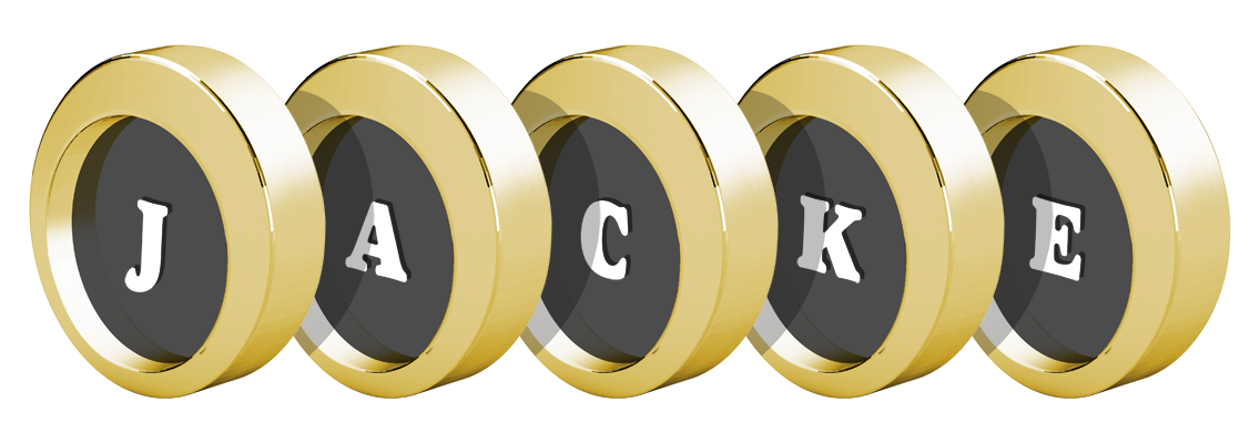 Jacke gold logo