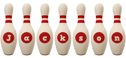 Jackson bowling-pin logo
