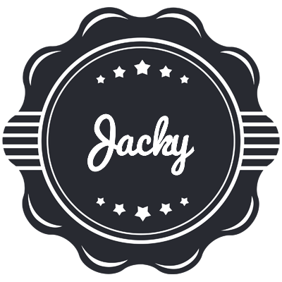 Jacky badge logo