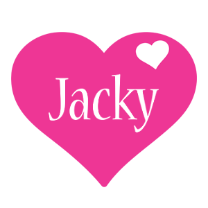 Jacky love-heart logo