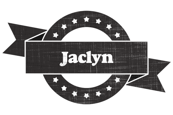 Jaclyn grunge logo