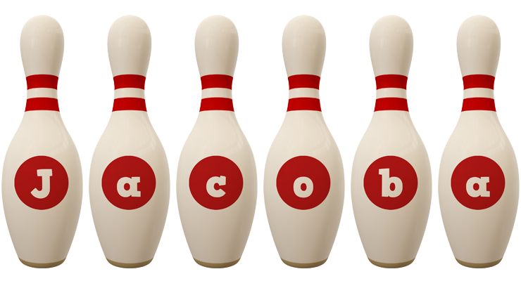 Jacoba bowling-pin logo