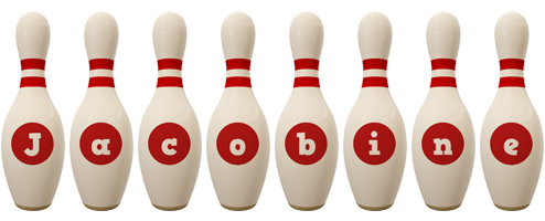 Jacobine bowling-pin logo