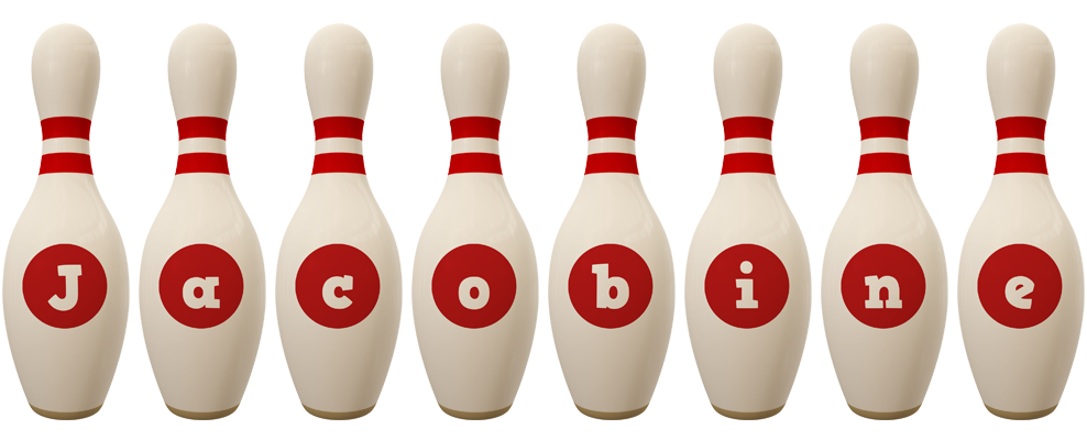 Jacobine bowling-pin logo