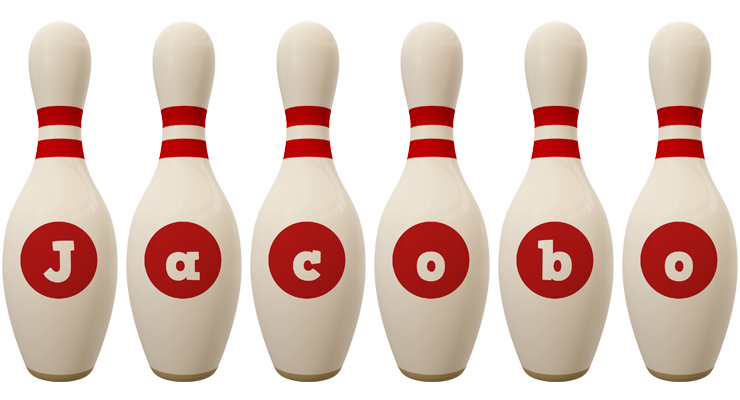Jacobo bowling-pin logo
