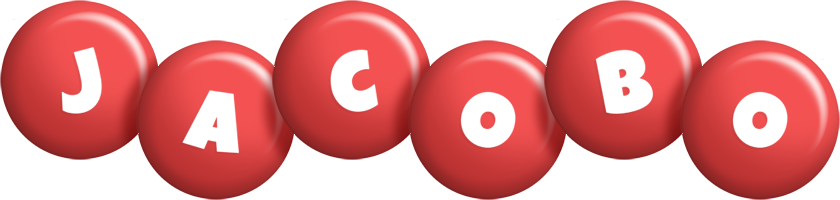 Jacobo candy-red logo