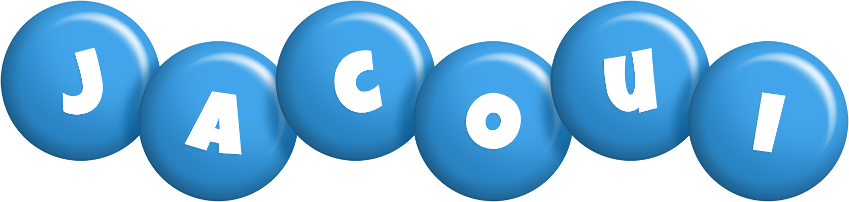 Jacoui candy-blue logo
