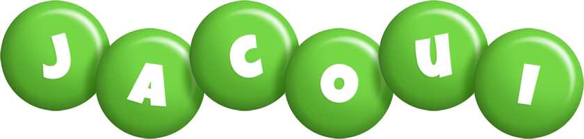 Jacoui candy-green logo