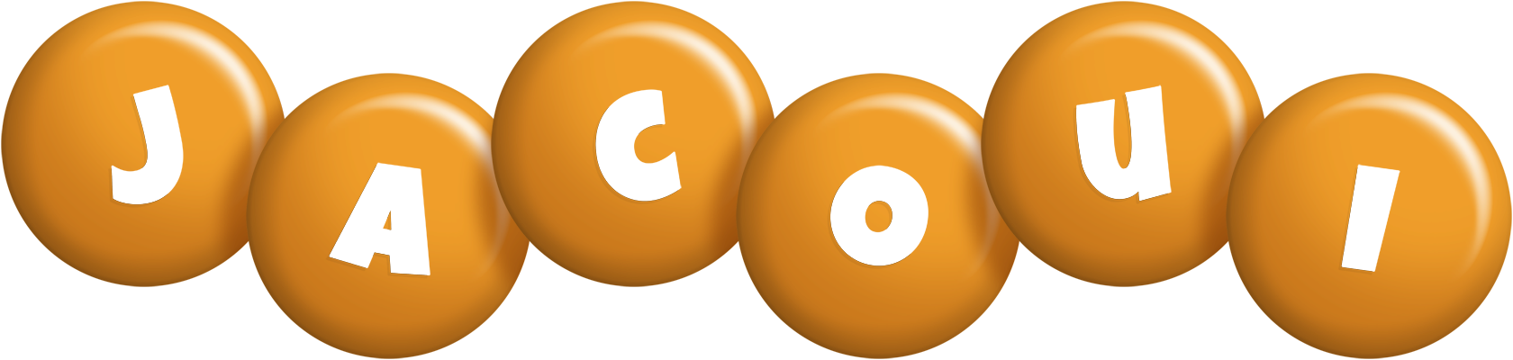 Jacoui candy-orange logo