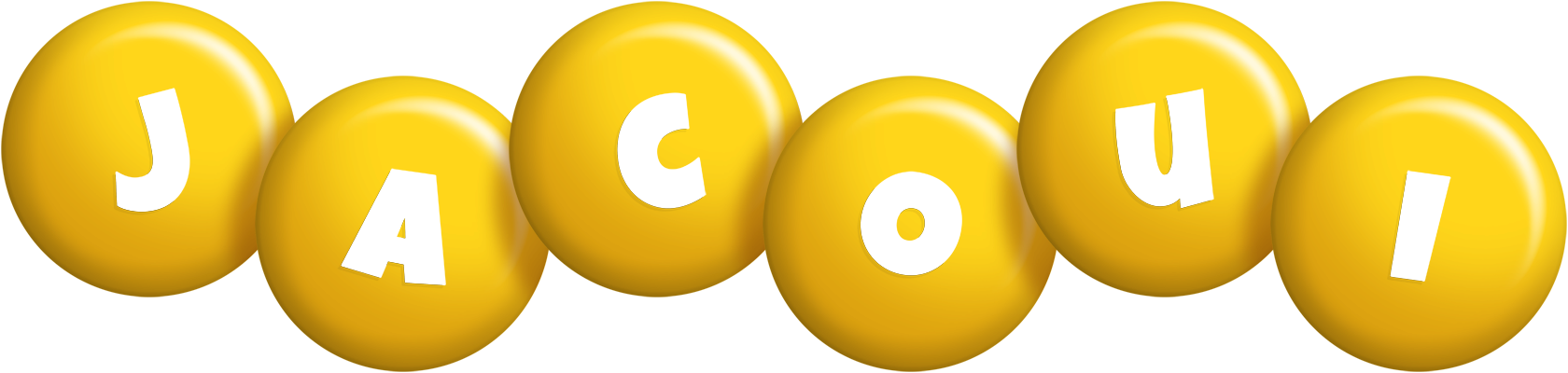 Jacoui candy-yellow logo