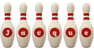 Jacque bowling-pin logo