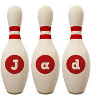 Jad bowling-pin logo