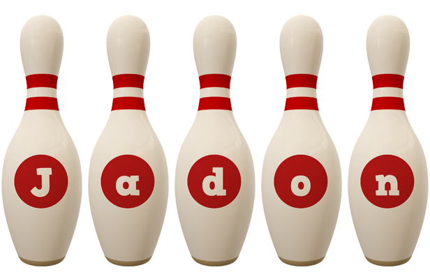 Jadon bowling-pin logo