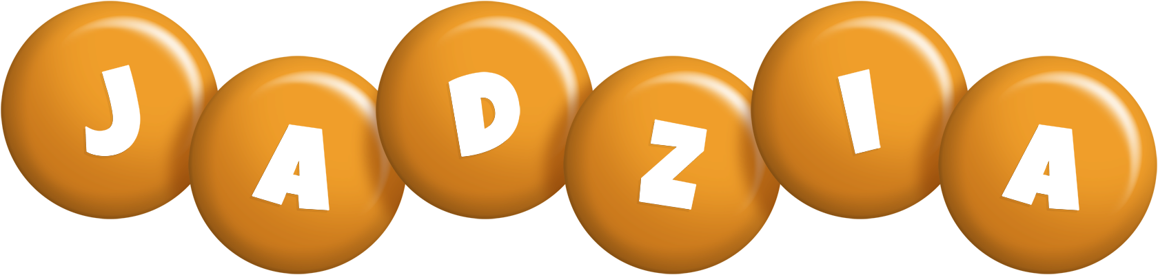 Jadzia candy-orange logo