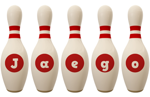 Jaego bowling-pin logo
