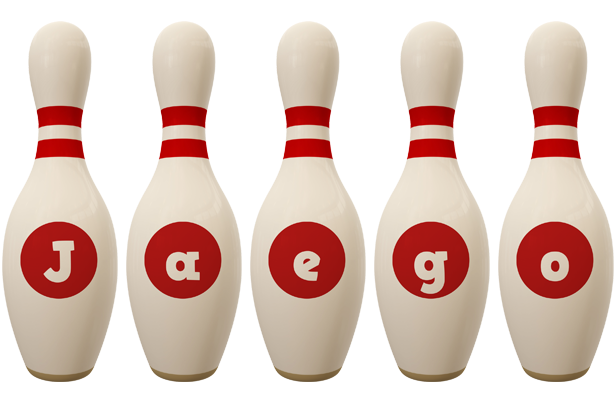 Jaego bowling-pin logo