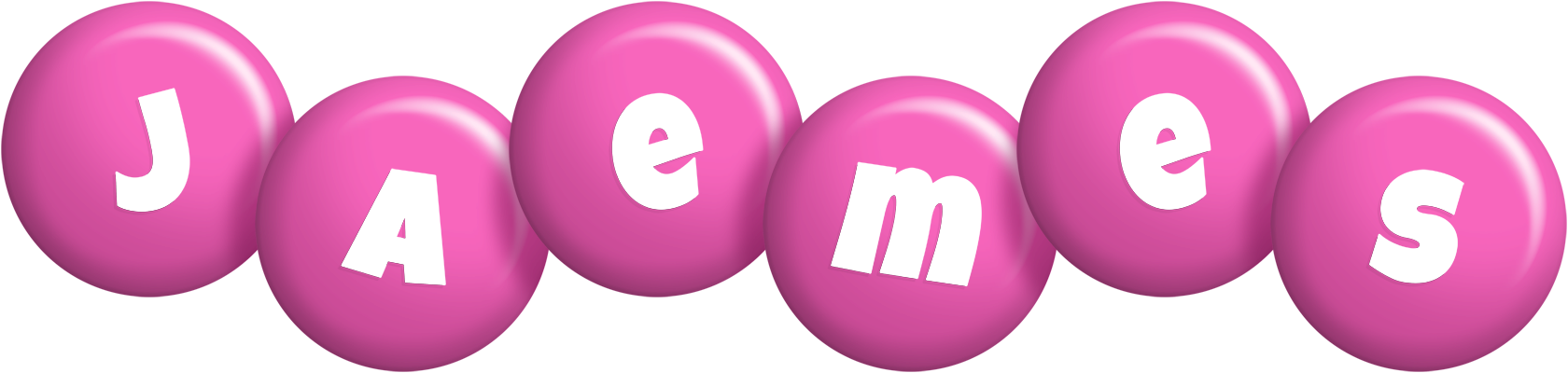 Jaemes candy-pink logo