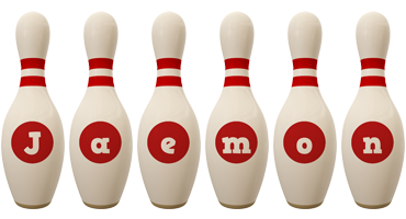 Jaemon bowling-pin logo