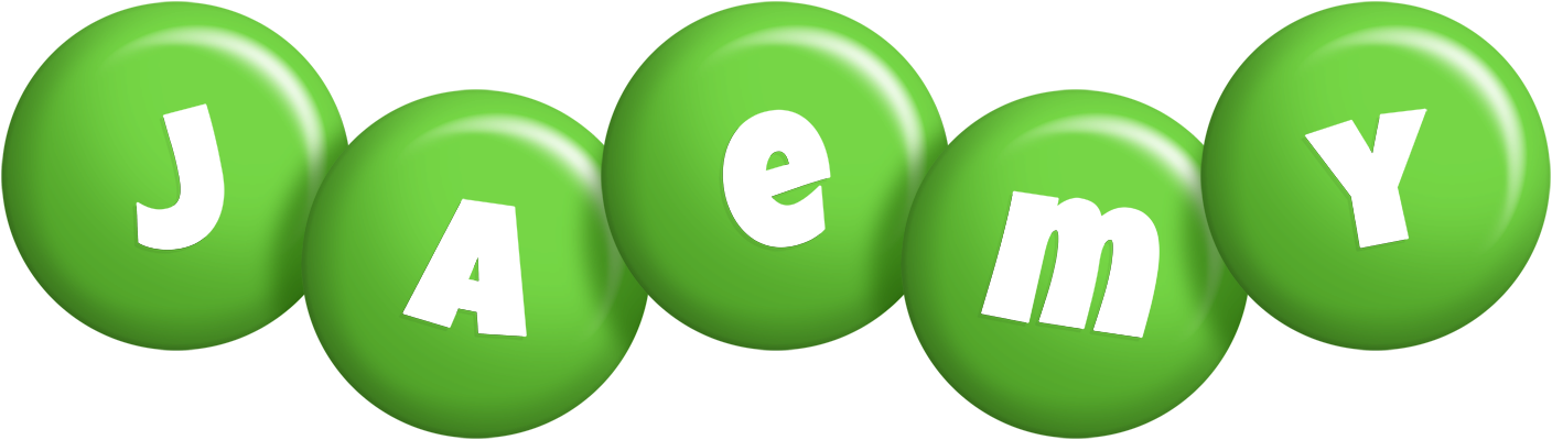 Jaemy candy-green logo