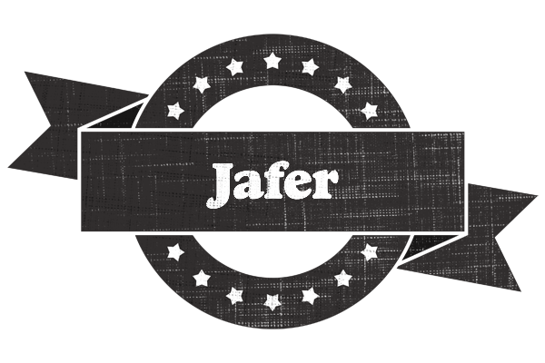 Jafer grunge logo