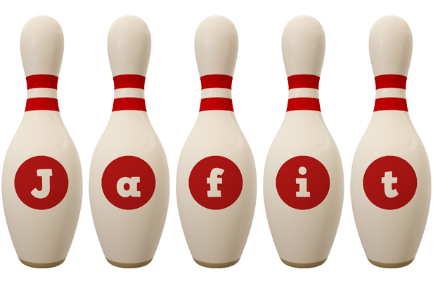 Jafit bowling-pin logo