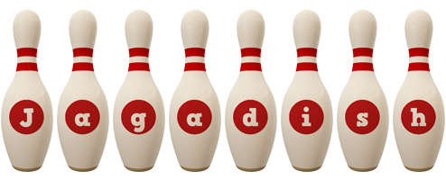 Jagadish bowling-pin logo