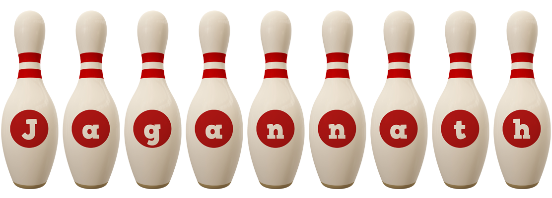 Jagannath bowling-pin logo