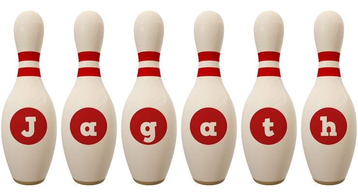 Jagath bowling-pin logo