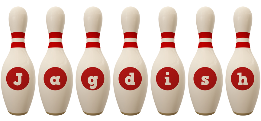 Jagdish bowling-pin logo