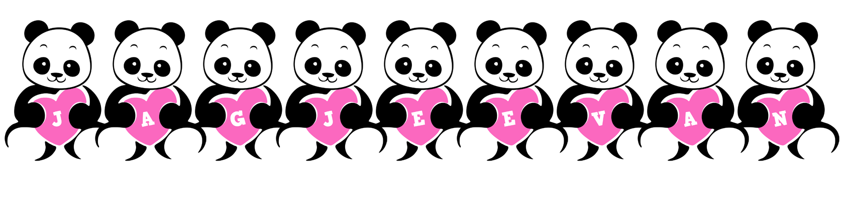 Jagjeevan love-panda logo
