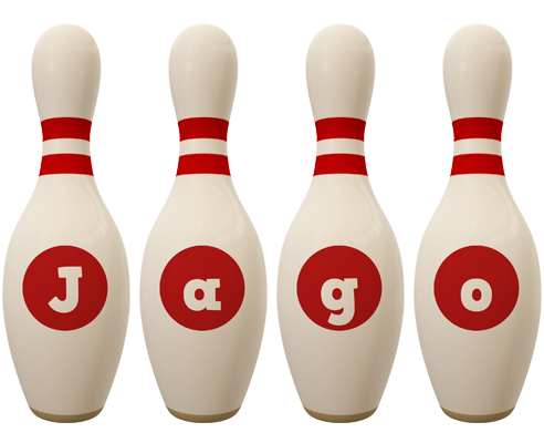 Jago bowling-pin logo