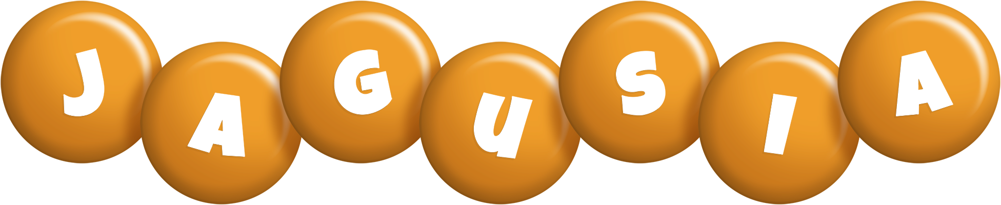 Jagusia candy-orange logo