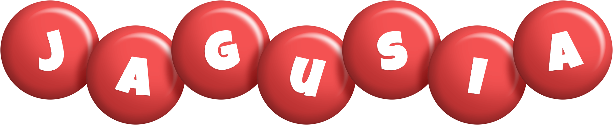 Jagusia candy-red logo