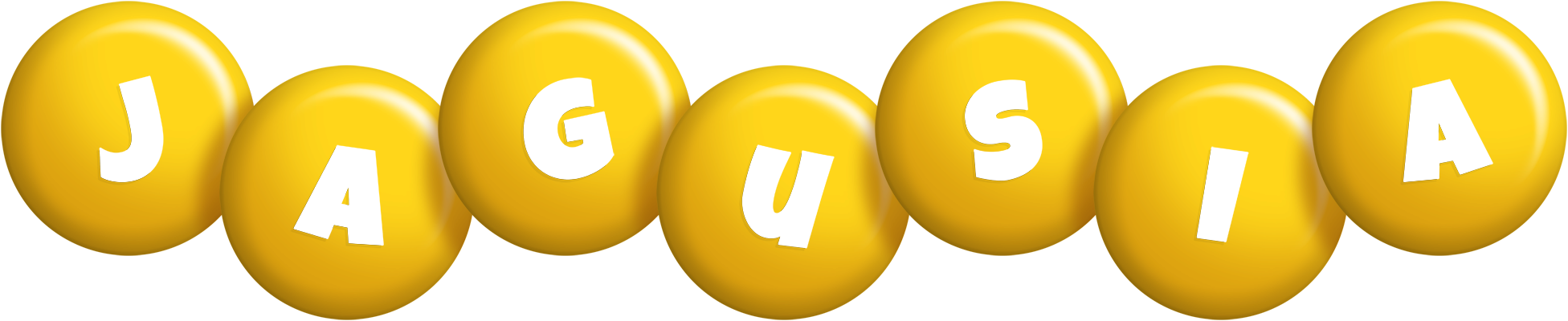Jagusia candy-yellow logo