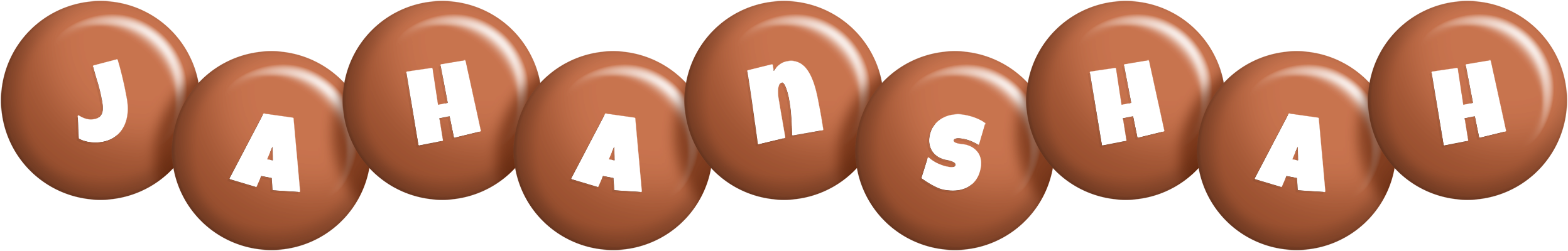 Jahanshah candy-brown logo