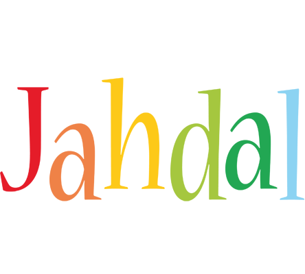 Jahdal birthday logo