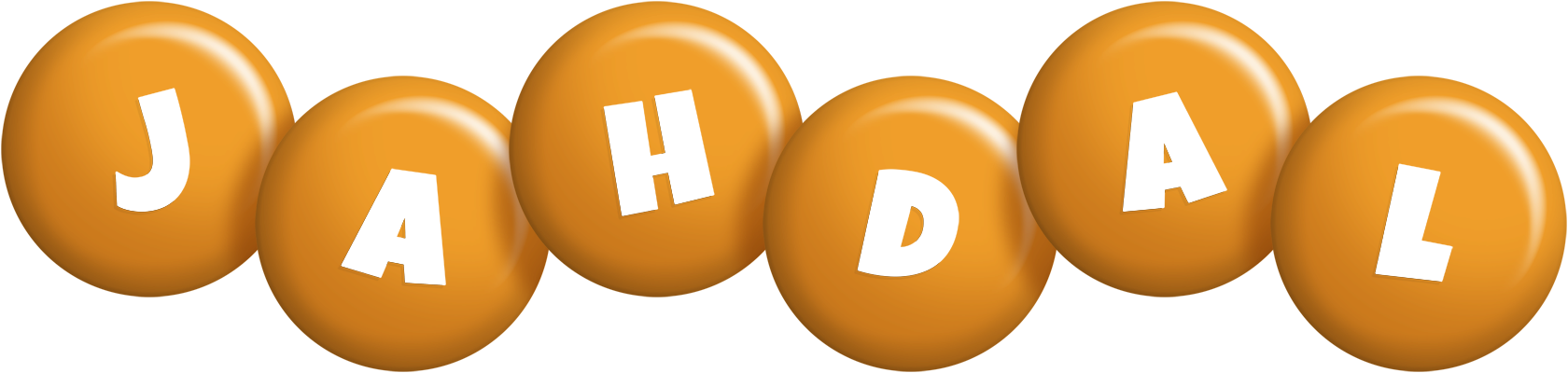 Jahdal candy-orange logo