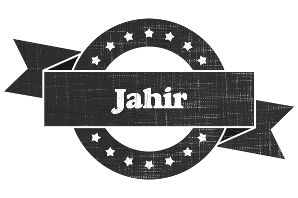 Jahir grunge logo