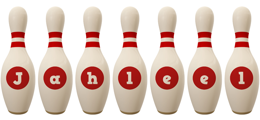 Jahleel bowling-pin logo