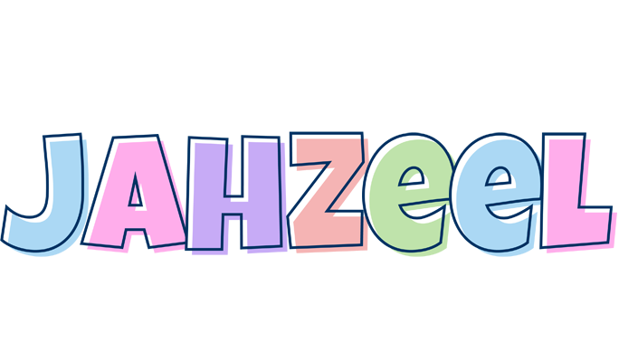Jahzeel pastel logo