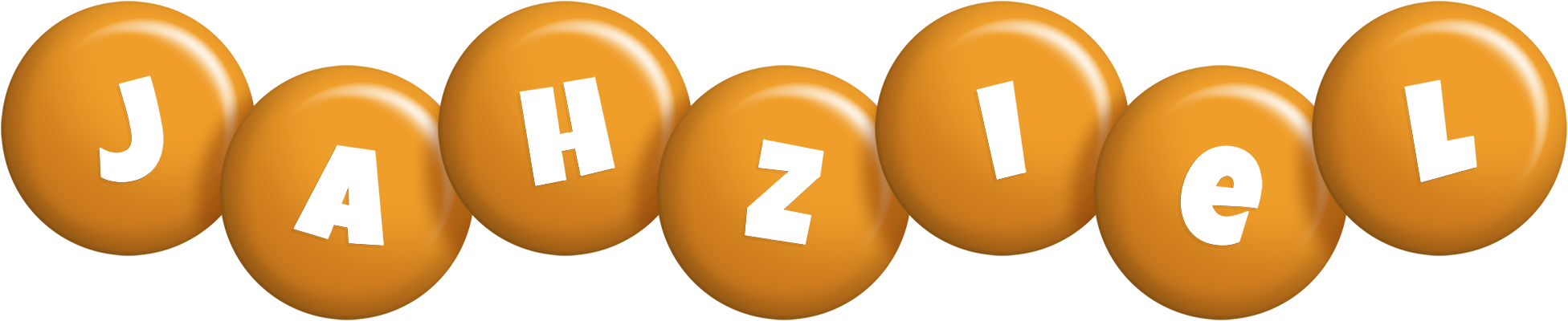 Jahziel candy-orange logo
